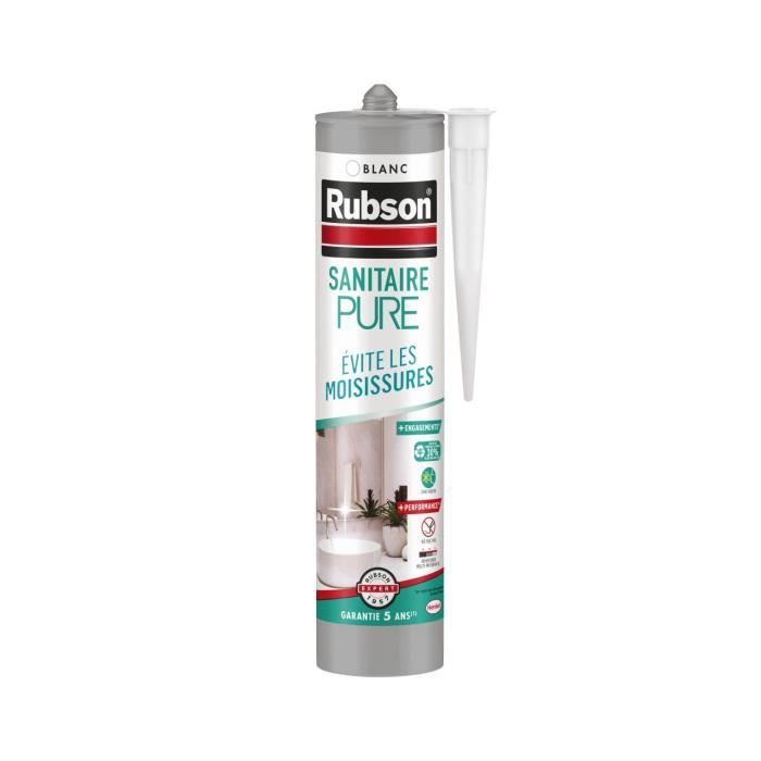 Mastic - RUBSON - PURE - Sanitaire - Blanc - 280ml