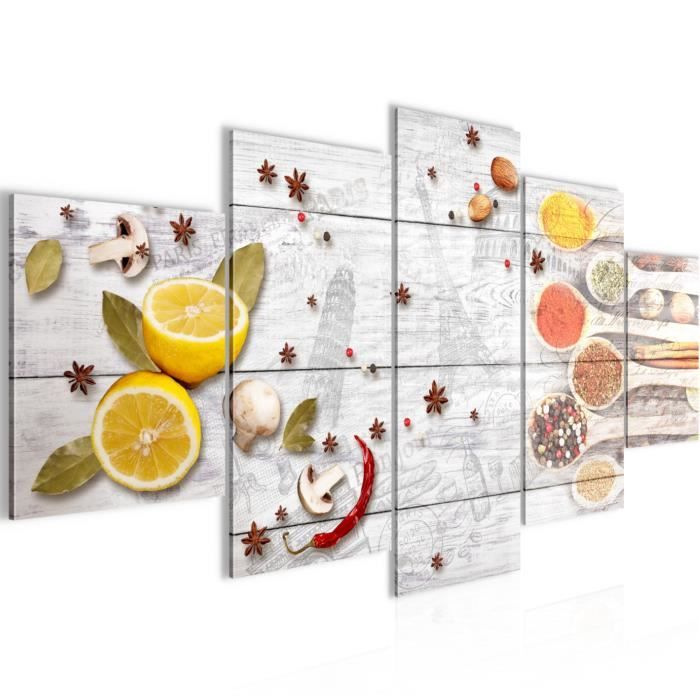 Tableau Sur Toile Visario, 120x80 Cm, Thème Cuisine Vin, Prêt à Accrocher, Motif 5109