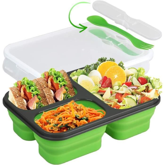 HENSHOW Adult Bento Lunch Box, 1600ml Large 2 Layers Bento