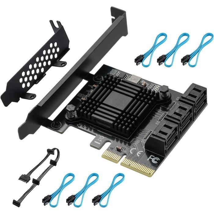 Carte PCIe Vers SATA ASUS - 4 Ports - Extension Connectivité Disques