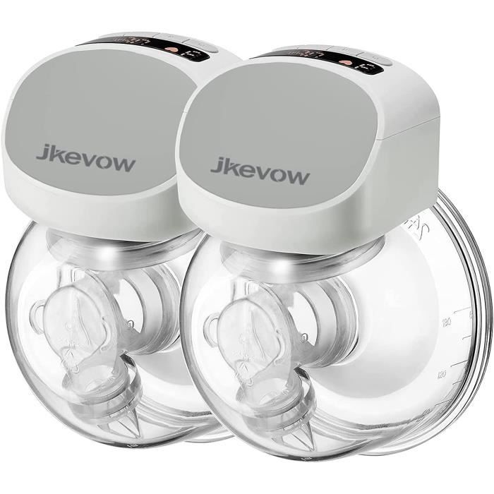 Jheppbay Tire Lait Électrique Main Libre 12 Niveaux 3 Modes - Sans BPA Avec Brides 21/24mm