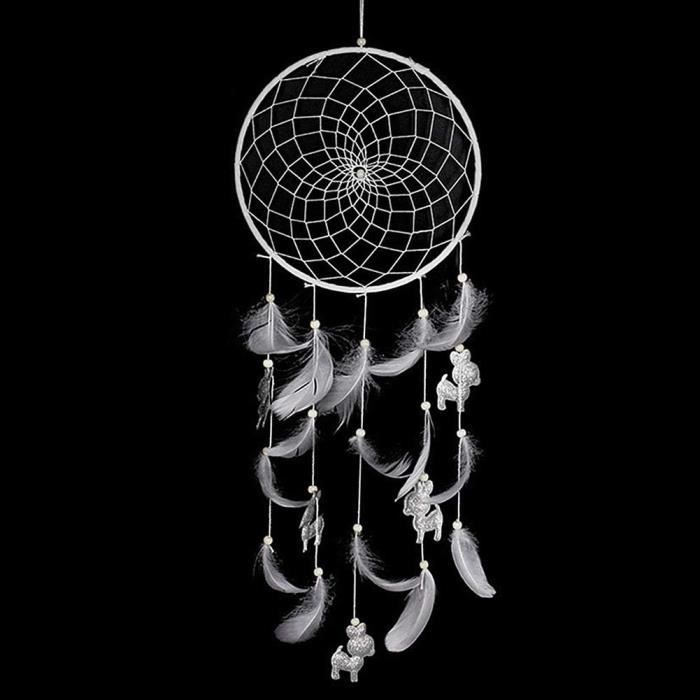 Attrape-rêve Mandala FLORAL 41cm – Violet, Macramé, Fait Main En France