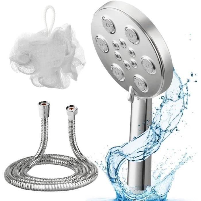 Pommeau De Douche Avec Filtre Anti-Calcaire - Haute Pression, Économiseur D'Eau, Rotatif 360°