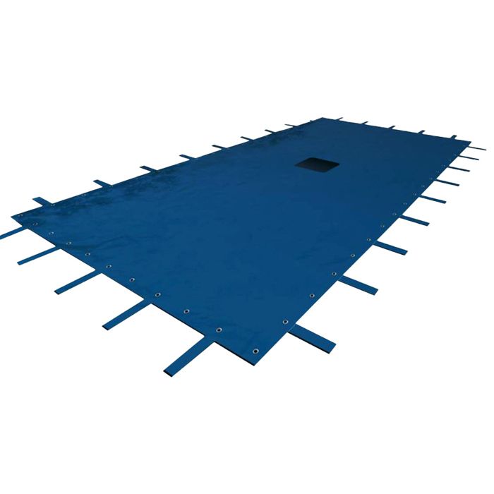 Bâche piscine rectangulaire TERRE JARDIN 950 cm - Polyéthylène 140 g/m² - Anti-UV - Œillets tous les 40 cm