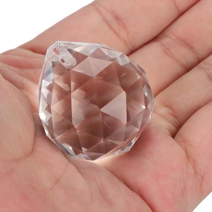 10 Prismes En Cristal De Verre K9 Pour Lustre - Gouttes Suspendues Claires, Décoration DIY, 6,6 X 2,6 Cm