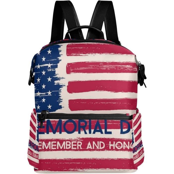 Sac à Dos DeMarini Baseball Rouge Blanc Bleu - Drapeau USA