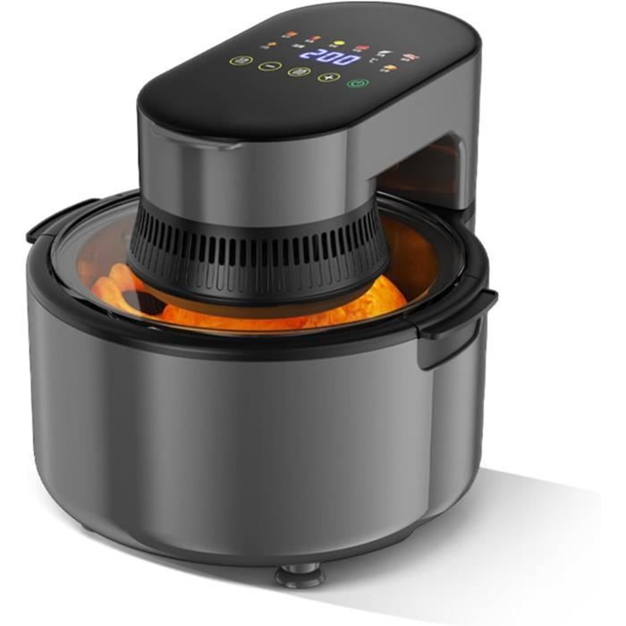 Friteuse à Air Sans Huile 3.7L - 1300W, Classe A+++, Panier Amovible, Timer 30 Min - Couleur Rose