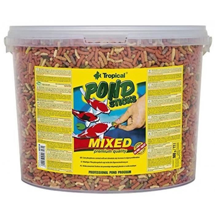 Comparer les prix de Nourriture pour aquariophilie - TROPICAL - Pond Sticks Mixed - 11 L - Poisson d'eau froide - Plus de 300 litres