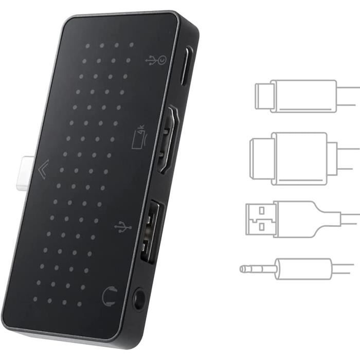 Twelve South StayGo Mini | Tres mince USB-C Hub pour Tablettes et iPad Pro avec USB Type C, Adapteur Multiport pour Maison, B