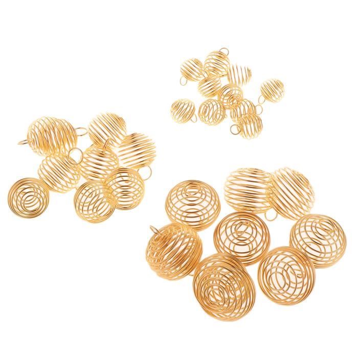 1500 Perles Entretoises Dorées 4/6/8mm – Cuivre Plaqué Or Pour Bijoux