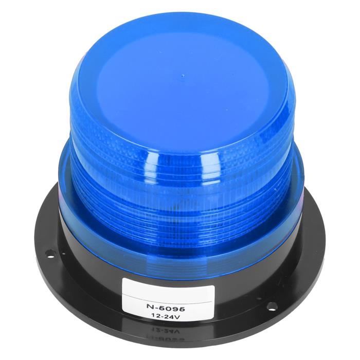 VBESTLIFE Gyrophare d'avertissement à LED VBESTLIFE Gyrophares à LED Gyrophare à LED Feux d'avertissement electronique bouton Bleu