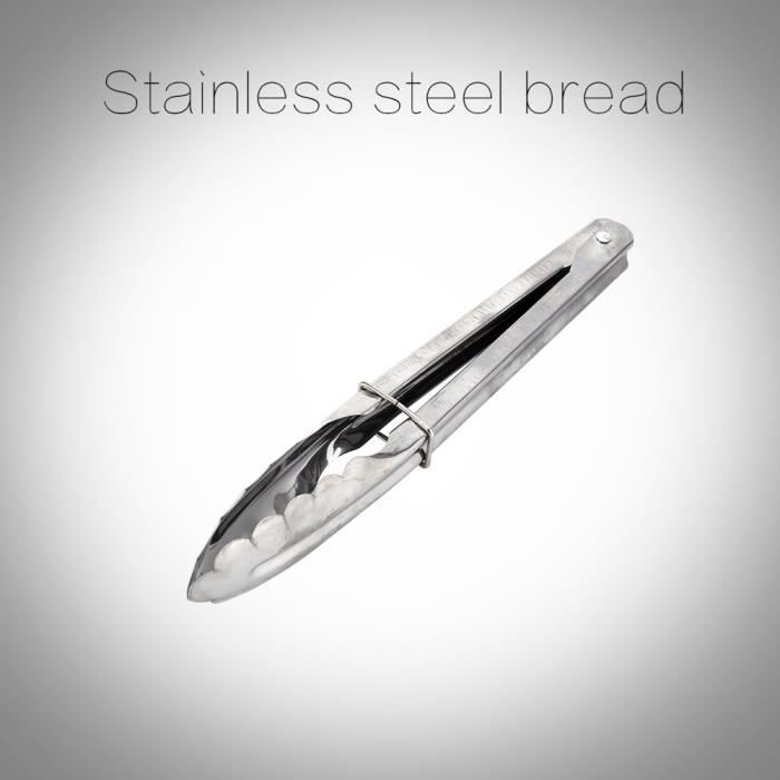 Pince De Cuisine/barbecue Acier Inoxydable 12.5-18cm - Outil BBQ, Neuf, Argent