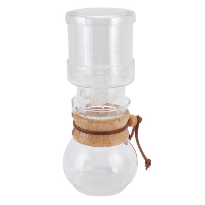 Cafetière Verseur (pour-over) En Verre - 400 Ml (2-3 Tasses) - Filtre Permanent En Inox - Idéale Pour Café Maison