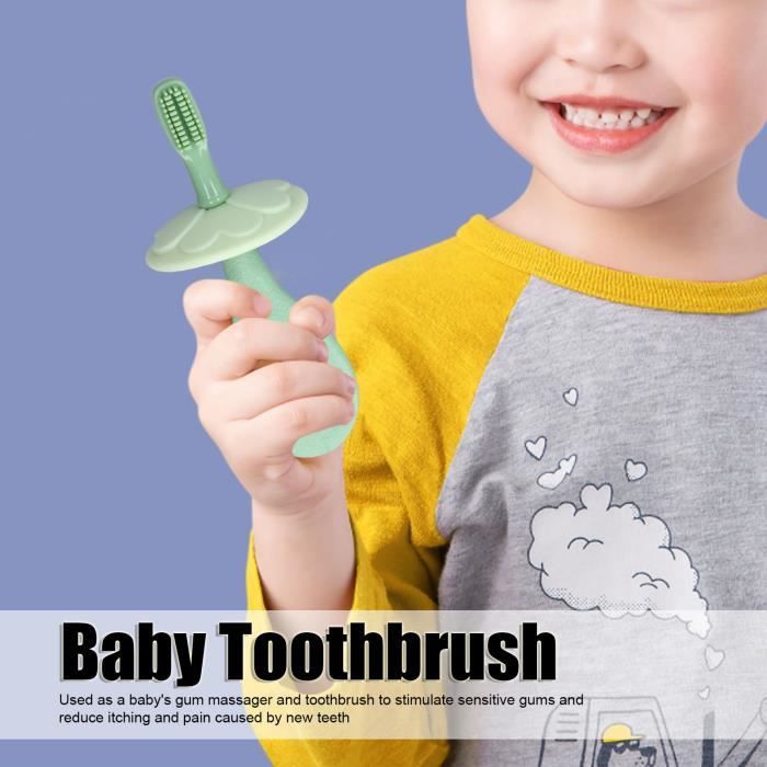 Bam-Bam Teether Brosse à Dents En Silicone Avec Anneau De Dentition