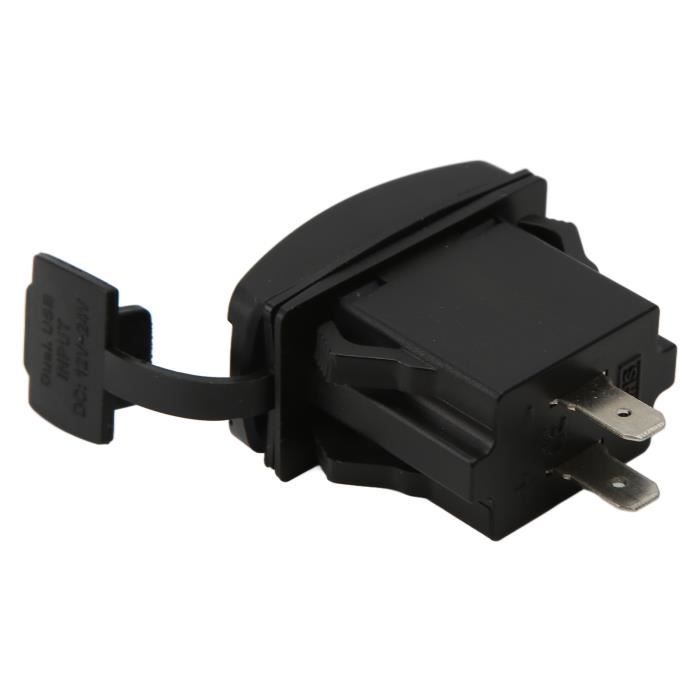 Zerone Interrupteur à bascule USB Noir Universal Rocker Switch Style Dual  USB Car Charger QC3.0 Prise de Charge rapide avec