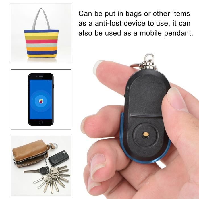 Tracker GPS/Bluetooth 8X Anti-Perte Pour Clés, Portefeuille - Localisateur Sans Fil