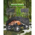 190T ATV Housse Extérieure pour Quad Bache de Protection Camping Car Housse pour Moto Imperméable Coupe-Vent Anti-UV 210*120*115cm-1