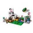 LEGO 21181 Minecraft Le Ranch Lapin, Jouet, avec Figurines Animaux de la Ferme, Zombie, TNT, Garçons et Filles Dès 8 Ans-1