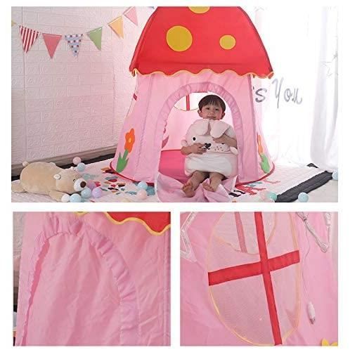 Cabane gonflable à champignons, petite tente de 3m, cabine rouge, Tunnel à  champignons soufflé à l'air pour Parents-enfants, décoration de campagne et
