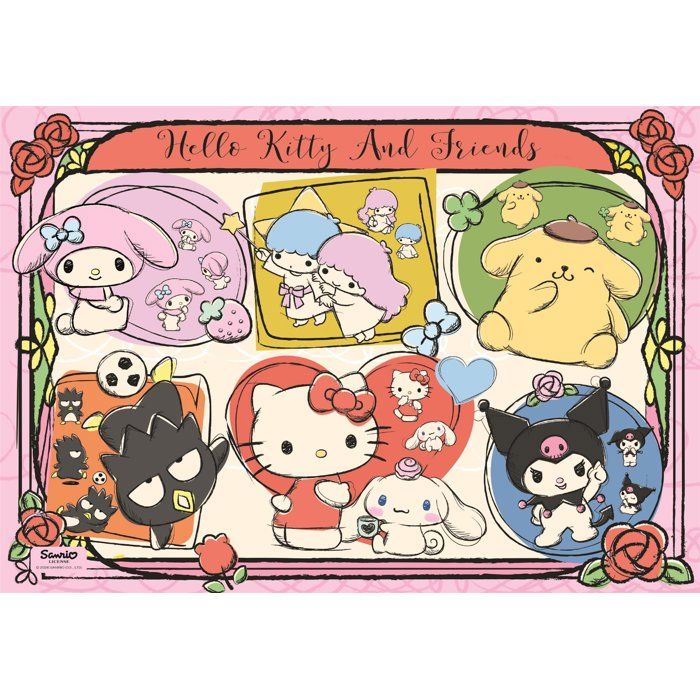 Puzzle 1000 pièces - Clementoni - Hello Kitty et ses Amis - Dès 14 ans ...