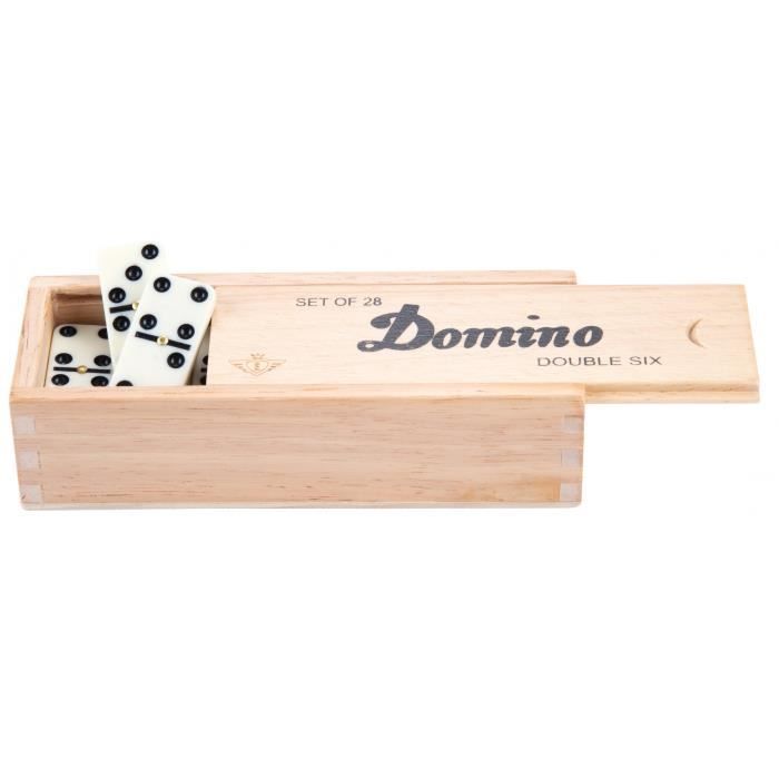 Jeu de dominos double six - LIAM ACCESS - Boite refermable en bois - Pour  enfants - 28 pièces - Cdiscount Jeux - Jouets
