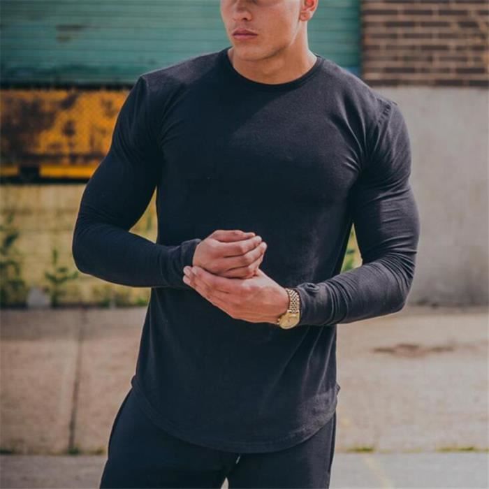 Maillot de corps homme manche 2025 longue