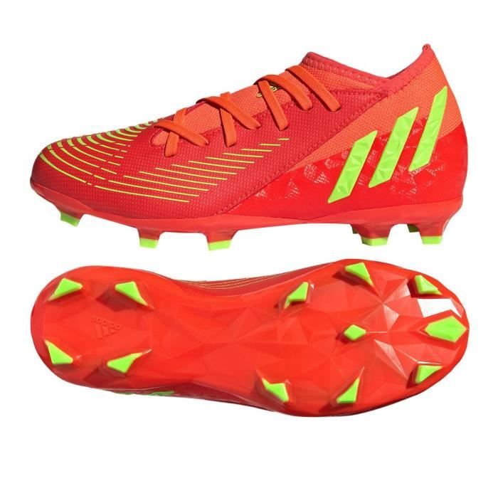 Chaussures ADIDAS Predator EDGE3 FG JR Orange Mixte Enfant