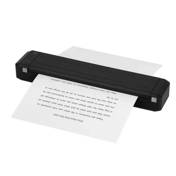 TD™ Imprimante thermique portable de devoirs d'étudiant de bureau bluetooth  papier A4 sans fil portable de batterie au lithium noir - Cdiscount  Informatique