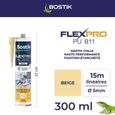 Mastic Colle polyuréthane BOSTIK Flexpro PU 811 Beige Haute Performance Intérieur et Extérieur - cartouche 300ml-2