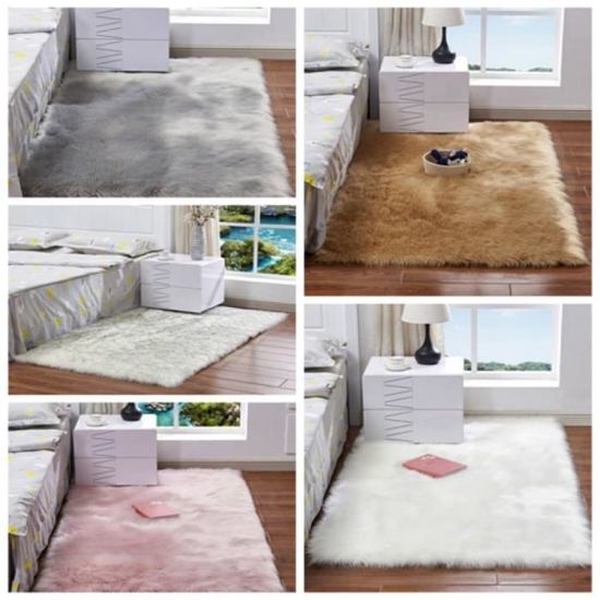 Tapis Antiderapant Pour Chambre A Coucher Moelleux Gris 60 150cm