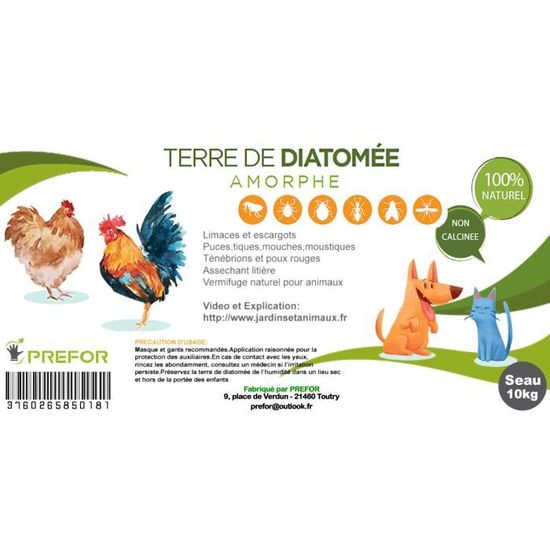 Prefor Terre De Diatomee Alimentaire Blanche Seau 10kg Achat Vente Terre Sable A Bain Prefor Terre De Diatomee Cdiscount