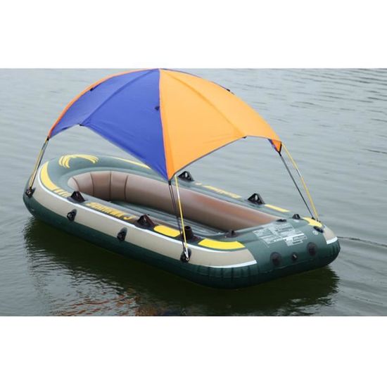 Abri solaire tente de pêche gonflable bateau bateau en caoutchouc pour  auvent de bateau 2 personnes