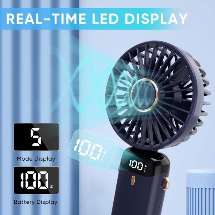 Ventilateur portable à main – Mini ventilateur turbo personnel à haute vélocité (5 vitesses) | Rechargeable | Indispensable pour les voyages (Noir) | Leroy Merlin Ventilateur portable à main – Mini ventilateur turbo personnel à haute vélocité (5 vitesses) | Rechargeable | Indispensable pour les voyages (Noir) | Leroy Merlin
