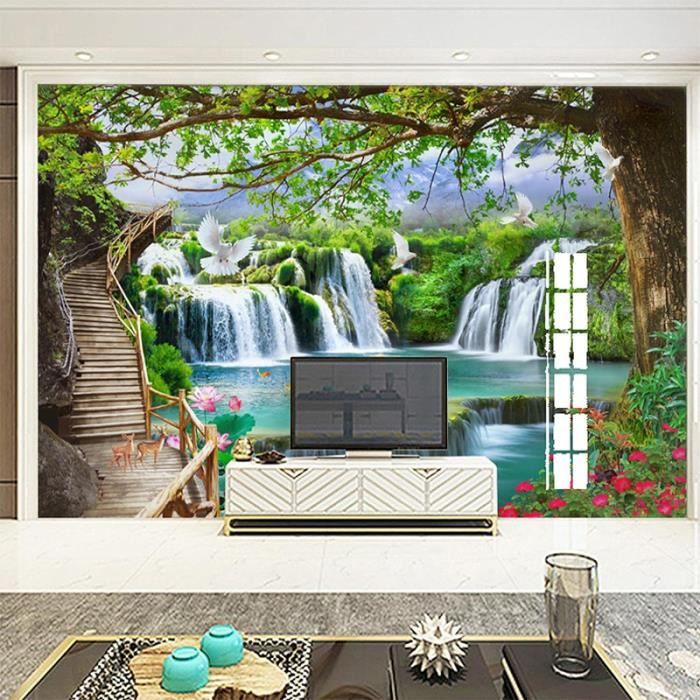 Palmier de plage Nature Mer Vert Cristaline Papier peint d'eau Mural Photo Affiche revêtement mural, décoration murale - France