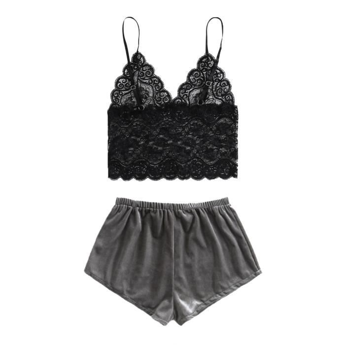 Body Dentelle Noir Obsessive – Taille L, Sexy – Polyamide Et Dentelle