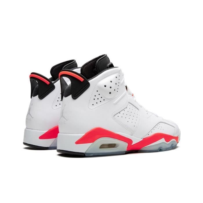 Jordan 6 blanche on sale et rouge