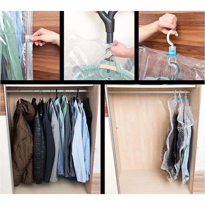 Vacuum Storage Bags Housse Sous Vide Pour Penderie Penderie
