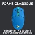 Souris gamer - Filaire - LOGITECH G - G203 - LIGHTSYNC - RGB - USB - Bleu-3