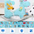 TD® Chaise à bascule en plastique pour bébé sans musique cheval jouets enfants 1-3 ans petite calèche en bois petit bleu couleur-3