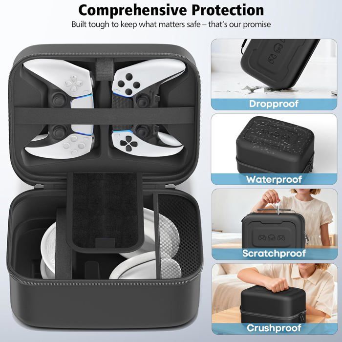 Housse De Rangement étanche Pour Casque – Grande Capacité, Portable, Poignée, Polyester Respirant, 32x22x20 Cm