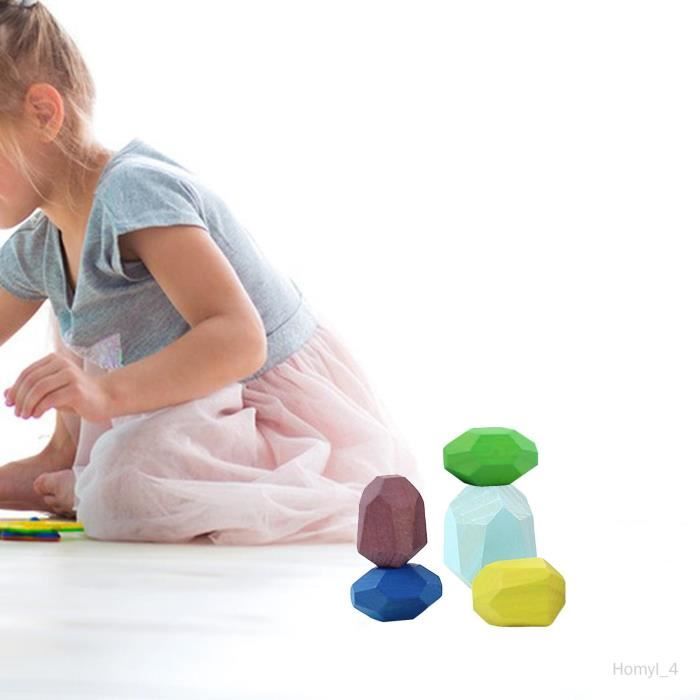 Jouets empilables en bois, jeu de construction préscolaire pour enfants