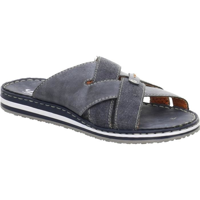 Sandales Homme Rieker Pantolette 45 Bleu Adulte Bleu Cdiscount Chaussures