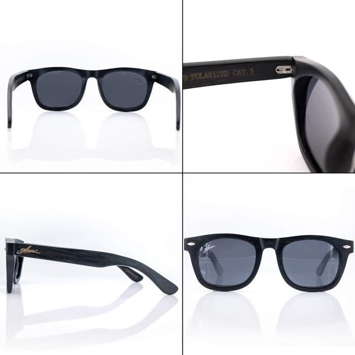 Lunettes De Soleil Aoron Polarisées Miroir Bleu - Verres UV400 - Monture Argentée - Neuf Avec étiquettes