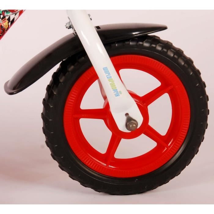 Velo pour enfants Volare Disney Cars 10 pouces Stepper Avec casque de velo et accessoires Cdiscount Sport