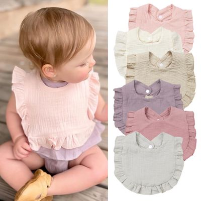 URFEDA Bébé Bavoir Bandana, Coton Mousseline Bavoir, Doux Absorbant
