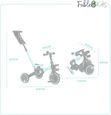 FableKids Tricycle 7in1 Enfant Tricycle Course Enfant Guidon Vélo Bébé Poussette | Guidage Parent | Porte-Gobelet | Sonnette | Bleu-5