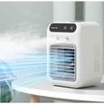 Climatiseur Ventilateur 25W, Mini AC Unit avec 2 Spray Air Frais, Ventilateur Refroidissement Personnel Ultra-Silencieux