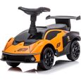 Porteur Enfant Lamborghini - Orange - Voiture à Pousser avec Compartiment et Klaxon-0