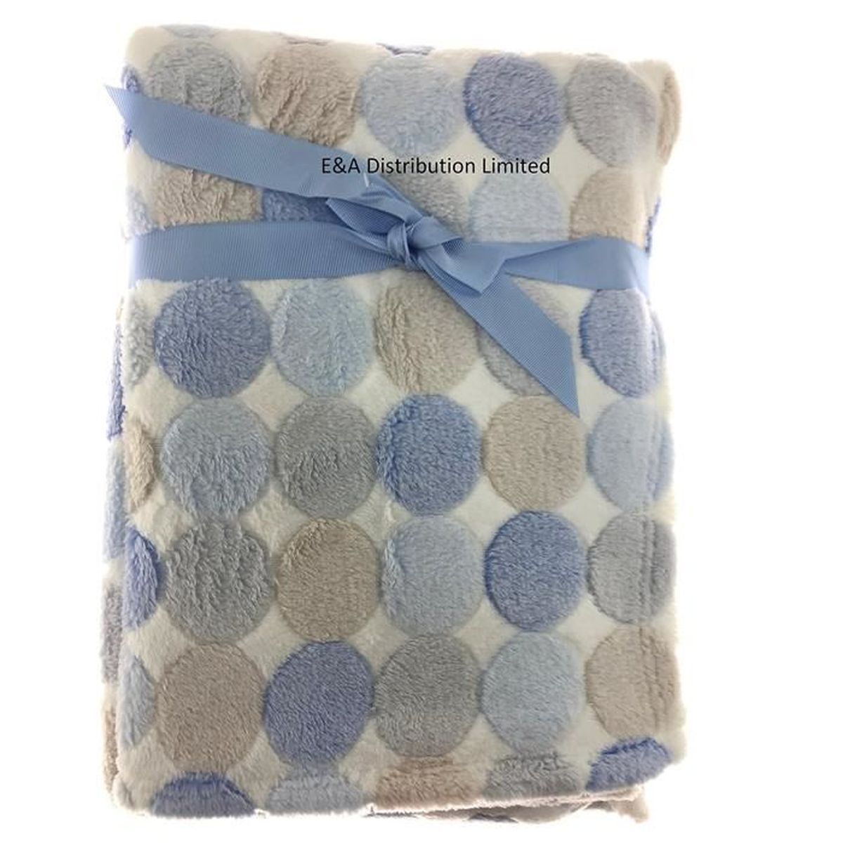 Couverture Pour Lit Bebe Garcon Super Doux Blanc Et Bleu Avec Motif Rond 100 X 150 Cm Cdiscount Puericulture Eveil Bebe