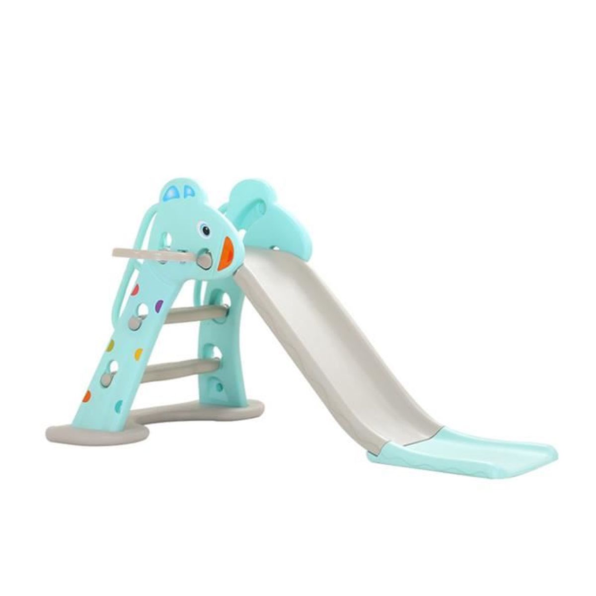 Toboggan 2 en 1 pour Enfant avec Cadre Boule pour Extérieur et